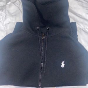 black polo zip up